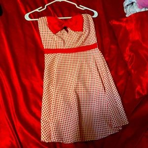 vintage short strapless dress